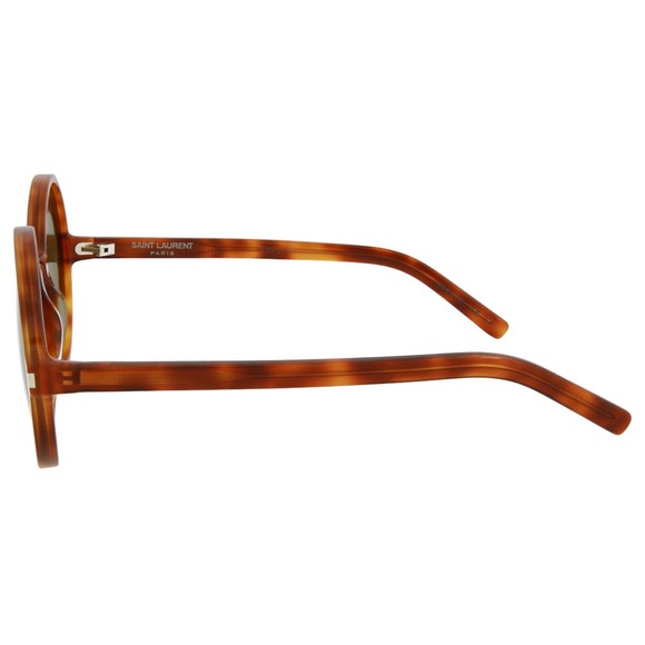SAINT LAURENT LIGHT HAVANA/BROWN ROUND SUNGLASSES SL 450 - Picture 5 of 5